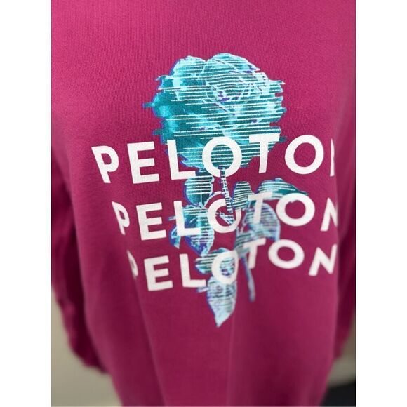 Peloton Rose Logo Pink Sweatshirt Size Small - Picture 2 of 6